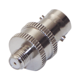 [RFB-1142-4] Adaptador en Línea de Conector BNC Hembra a SMA Hembra Corto / Celulares Motorola, Níquel/ Oro/ Teflón. | RFB-1142-4