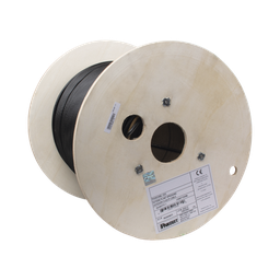 [PUO6C04BL-CEG] Bobina de Cable UTP de 4 Pares, PanNet, Para Exterior con Gel, Cat6 (23 AWG), Industrial para Climas Extremos, Color Negro, 305 Metros (1000 Pies) | PUO6C04BL-CEG