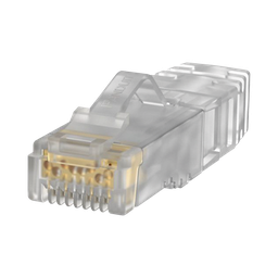 [SP6X88SD-C] Plug RJ45 Cat6A, Para Cable UTP de Calibre 26 AWG, Chapado en Oro de 50 Micras, Paquete de 100 Piezas | SP6X88SD-C
