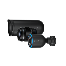 [UVC-AI-DSLR-LD] UniFi Protect AI DSLR Long Distance – Cámara 4K PoE+ para Interior/Exterior con Sensor de Alta Sensibilidad, Lente Fija de larga distancia de 45 mm y Analítica Avanzada por IA | UVC-AI-DSLR-LD