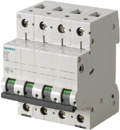 [5SL64167CC] Interruptor Riel Dinn Tipo 5SL6, 4 polos, 16 amp | 5SL64167CC