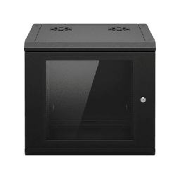 [SR-19-09-GN3G] Gabinete de Pared 9U de 635 mm de Profundidad, Rack de 19 in en Acero Reforzado: Compacto y Resistente para Soluciones Profesionales | SR-19-09-GN3G