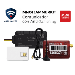 [MN01JAMMERKIT] KIT comunicador MN01LTEM + ECO5LITE + SIM500MB2Y / Detección de JAMMER | MN01JAMMERKIT