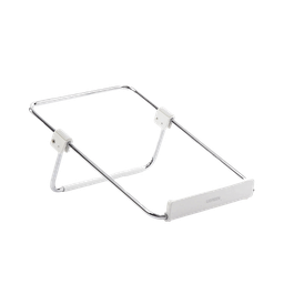 [80348] Soporte para Laptop / Plegable / Ajustable de 87 a 131 mm / Amplia compatibilidad 11''-16'' / Capacidad de carga 20 KG / Antideslizante /  Ultra Ligero / Metal / ABS / Silicona / Color Plata | 80348