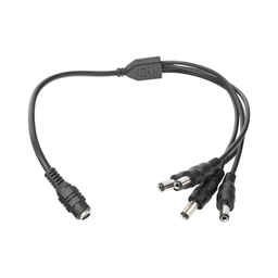 [JR-F52] Cable con Conector Jack Hembra de 3.5 mm con 4 Salidas de Jack Macho (Divisor de Energía) / Tipo Pulpo / 4 Conectores Macho / 1 Conector Hembra / Jack de 3.5 mm | JR-F52