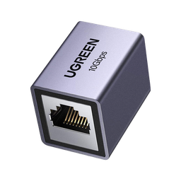 [15117] Acoplador STP (Extensor de Cable Ethernet RJ45) | 10Gbps | Blindado | Compatibilidad con Cat8 Cat7 Cat6 Cat5e | Hasta 100 Metros (328.08 Pies) | Aleación de Aluminio | 15117