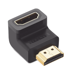 [20109] Adaptador HDMI de 90 Grados Macho a Hembra / Hacia Abajo / HDMI 2.0 4K@60Hz / Proporciona Flexibilidad Sin Doblar los Cables HDMI | 20109