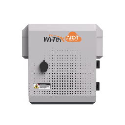 [WI-IOTBOXMINIV1] Gabinete de Acero Ventilado para Exterior 250 x 250 x 180 mm con Rieles DIN y 4 Placas Laterales para Montaje de Equipos por Fuera | WI-IOTBOXMINIV1
