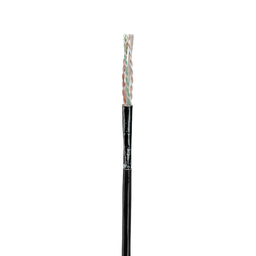 [PUO6AS04BL-G] Bobina de Cable UTP de 4 Pares, Con Aislamiento de Fluoropolímero, Cat6A (23 AWG), Uso Interior/Exterior Para Entorno Ambiental de Altas Temperaturas (Hasta 125°C), CMP (Plenum), Color Negro, 305 Metros (1000 Pies) | PUO6AS04BL-G