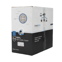 [PRO-CAT6A-R] Bobina de Cable U/UTP Cat6A de 305 Metros (1000 Pies), Color Azul, CMR, Soporta 10G-BaseT para Transmisión de Frecuencias de hasta 500MHz, UL | PRO-CAT6A-R