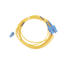 [LP-FO-D-LCU-SCU-03] Jumper de Fibra Óptica Monomodo 9/125 LC/UPC-SC/UPC, PVC, 2.0 mm, Dúplex, Amarillo, 3 Metros (9.84 Pies) | LP-FO-D-LCU-SCU-03