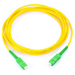 [LP-FO-SCA-SCA-01] Jumper de Fibra Óptica Monomodo SC/APC-SC/APC Simplex, Color Amarillo, 1 Metro (3.28 Pies) | LP-FO-SCA-SCA-01