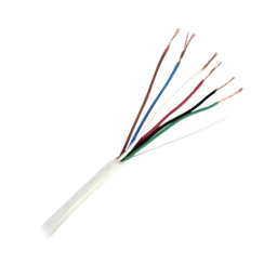 [92-62] Bobina de Cable de 152 Metros (500 Pies) de 6 x 20 AWG / Blindado / Color Blanco / Aplicaciones en Control de Acceso, Audio e Instrumentación | 92-62