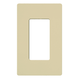[CW1IV] Placa de pared 1 espacio, línea Claro, color marfil, para atenuadores, switches y controles Pico | CW1IV