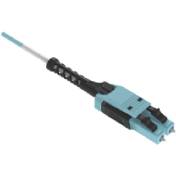 [FZ2RPU1U1ONM002] Jumper de Fibra Óptica Multimodo 50/125 OM4, LC-LC Uniboot Duplex, OFNP (Plenum), Color Aqua, 2 Metros | FZ2RPU1U1ONM002