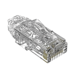 [SP628-C] Plug RJ45 Cat6/6A, Para Cable UTP de Calibre 28 AWG (Diámetro Reducido), Chapado en Oro de 50 Micras, Paquete de 100 Piezas | SP628-C