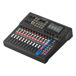 [MGX12B] Consola Digital de Audio | 12 Canales | Pantalla Táctil 4.3in | Entradas de Mic/Line y Estéreo | Salidas Análogas y USB | Pads configurables | DSP | Entrada Bluetooth |  Grabación Multipista | Color Negro | MGX12B