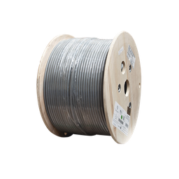[9A6M4-A5] Bobina de Cable Blindado F/UTP de 4 Pares, Z-MAX, Cat6A, Soporte de Aplicaciones 10GBase-T, CM, Color Gris, 305 Metros (1000 Pies) | 9A6M4-A5