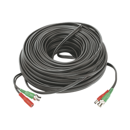 [DIY-50M-HD] Cable Coaxial (BNC RG59) + Alimentación / SIAMES / 50 Metros (164 Pies) / 100% COBRE / Para Cámaras 4K / Uso Interior y Exterior | DIY-50M-HD