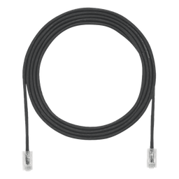 [UTP28X3BL] Cable de Parcheo UTP Cat6A, CM/LSZH, Diámetro Reducido (28AWG), Color Negro, 0.91 Metros (3 Pies) | UTP28X3BL