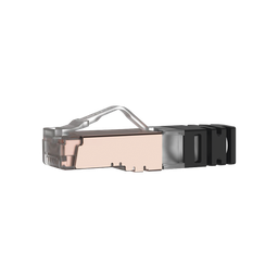 [SPS688-C] Plug RJ45 Cat6 Blindado, Para Cable Calibre 24-26 AWG, Chapado en Oro de 50 micras, Paquete de 100 Piezas | SPS688-C