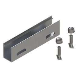 [N00003] N Connector / Cople de Aluminio para N Rail 4.72 / Acero Inoxidable / | N00003
