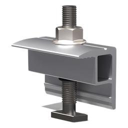 [N00014] Abrazadera Final / End Clamp / Compatible con Módulos 30-40 mm / Para Sistemas N Rail y S Rail  BASEL / Fijación de Paneles Solares | N00014