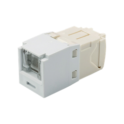 [CJH688TGWH] Conector Jack RJ45 Estilo TG con Ventana, Mini-Com, Categoría 6, de 8 Posiciones y 8 Cables, Color Blanco | CJH688TGWH