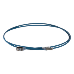 [STP28X2MBU] Patch Cord Cat6A, Diametro Reducido 28 AWG, Blindado S/FTP, CM/LS0H, 2 Metros (6.56 Pies), Color Azul | STP28X2MBU