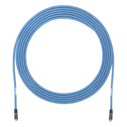 [UZPPBU100] Cable de Zona U/UTP Cat6A, Con Plug Modular en Cada Extremo, Conductor 23 AWG Sólido, CMP (Plenum), 30.48 Metros (100 Pies), Color Azul | UZPPBU100