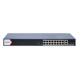 [DS-3E1520P-EI] Switch PoE+ / Administrable / 16 puertos 1000 Mbps PoE+ / 2 Puertos 1000 Mbps Uplink / 2 Puertos SFP de Uplink /  Configuración Nube Hik-Partner Pro / Modo Extendido hasta 300 metros / 230 W | DS-3E1520P-EI