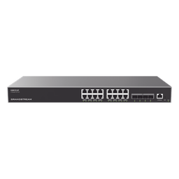 [GWN7812P] Switch Capa 3 PoE+ Administrable / 16 puertos 10/100/1000 Mbps + 4 Puertos SFP+ de 10 Gigabits / Hasta 240W / Compatible con GWN Cloud. | GWN7812P