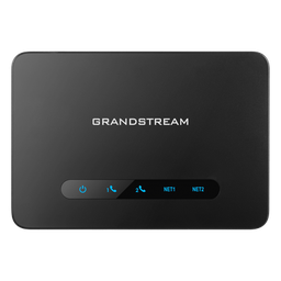 [HT-812-V2] Adaptador de Teléfono Analógico ATA 2 Puertos FXS (Conectar Teléfono Análogo) con Router NAT Gigabit / Compatible SIP / Cifrado AES Reforzado / Calidad de Voz HD / Soporta Fax T.38 / Router NAT Alto Rendimiento | HT-812-V2