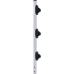 [SF-POST-3] Poste de Paso / Tubo de Acero Galvanizado / Diámetro 1" / Longitud 75 cm / 3 Aisladores / Sin Pintar / Peso 0.5 KG | SF-POST-3
