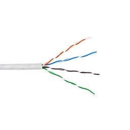 [6360-1101/1000] Bobina de Cable de 305 Metros (1000 Pies) UTP Cat6 Riser / Color Blanco / UL, CMR, Probado a 350 Mhz / Para Aplicaciones de CCTV, Redes de Datos, IP Megapixel, Control RS485 | 6360-1101/1000