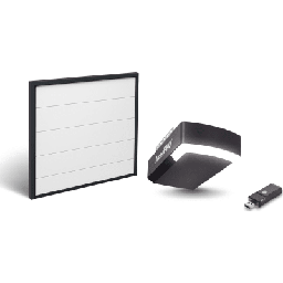 [KIT-DOOR-188B] KIT COMPLETO Incluye /Puerta D/ Garage / APDOORB 18x8 Pies / Lisa Linea Central / Imitacion madera / Insulada / Interfase ACCESSWIFI / Motor FS1000M / 1/2HP / Fuerte/Silencioso/Luz LED/Motor DC . | KIT-DOOR-188B