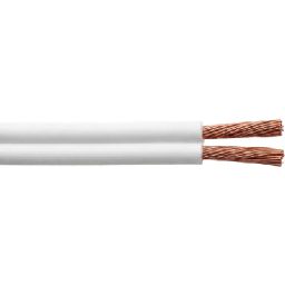 [PC03] Cable POT 2 x 16 AWG /  Flexible Tipo SPT  / 300V 60°C / 100 Metros ( 328.08 Pies ) Cobre Suave / Aislamiento PVC / Paralelo / Blanco / Cumple NOM-001-SEDE/ Aplicaciones en Electrodomésticos y Electrónicos | PC03