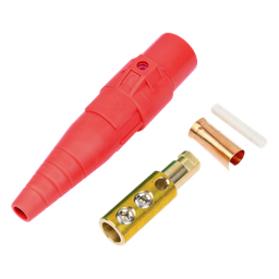 [EP-CAMLOCK-400A-M-RED] Conector Camlock Macho / 400 Amperes / 600V AC / Sección Cable 50-95 mm² / Compresión por Abrazadera / Plástico Ingeniería / Varios Colores | EP-CAMLOCK-400A-M-RED