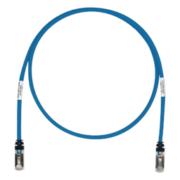 [STP6X1BU] Patch Cord S/FTP Cat6A / 500 MHz / 0.30 m (1 ft) / 26 AWG / CM/LSZH / Azul | STP6X1BU