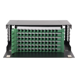 [LP-ODF-8072] Distribuidor de Fibra Óptica / 72 Fibras / 19" / 4U / 6 Bandejas Deslizables / Vacío | LP-ODF-8072
