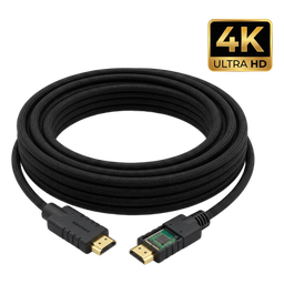 [CA-HM-66] Cable HDMI Activo / 4K@60Hz 4:4:4 / 18 Gbps / 20 m (66 ft) / HDR / Triple Blindaje / K-Lock / UL CL3/FT4 | CA-HM-66