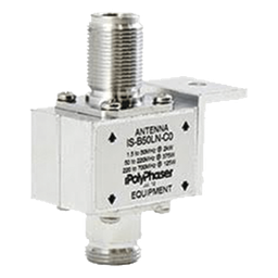 [IS-B50LN-C0] Protector Coaxial RF / 10-1000 MHz / 50 Ω / N Hembra / Bloqueo DC / 20 kA / Mampara | IS-B50LN-C0