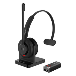 [DH301D] Diadema Inalámbrica / DECT 6.0 + Bluetooth 5.3 / IPX7 / Alcance 200m Interior 300m Exterior (656ft Interior 984ft Exterior) / Audio HD con Cancelación IA / Micrófono Rotable / Base de Carga | DH301D