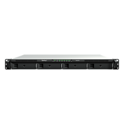 [RS826RP+] Servidor NAS Rackmount / 4 Bahías Hot-Swappable / 1U / 2000/1300 MB/s Lectura/Escritura / 4 Puertos 1GbE RJ45 / PCIe 3.0 x8 / Dual Power Supply Redundante / DSM / Almacenamiento Empresarial | RS826RP+