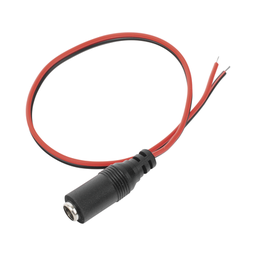 [DC-CORDF] Cable con Conector Hembra, Alimentación para Vcc con Puntas Libres. | DC-CORDF