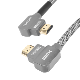 [EP-90H-1M] Cable HDMI Ángulo 90° | 1 Metro (3.28 Pies) | Alta Definición | Versión 2.0 | Alta Velocidad 18Gbps | 4K@60Hz | | EP-90H-1M