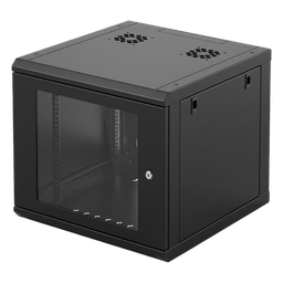 [SR-19-06-GN3G] Gabinete de Pared / 6U Rack 19 in / Profundidad 635 mm (2.08 ft) / Cristal Templado / Carga 100 kg / Acero Reforzado | SR-19-06-GN3G