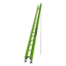 [HYPERLITE-36-IA] Escalera de Extensión / Fibra de Vidrio y Aluminio / 10.9 m (35.8 ft) / Capacidad 375 lb (170 kg) / Estabilizadores Niveladores Integrados / Certificación ANSI-OSHA | HYPERLITE-36-IA