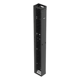 [PR2VFD08] Organizador Vertical de Cables / Alta Densidad / 45 U / Ancho 8 in / Diseño Simple Frontal / ABS y Acero / Negro | PR2VFD08