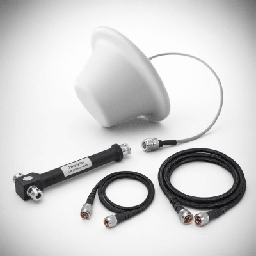 [EP1DIV-1ANT-2CCN] Kit de Antena Omnidireccional tipo Domo y Divisor de Potencia de 2 salidas / Jumpers Coaxiales de 3 y 15 m con conectores N macho | EP1DIV-1ANT-2CCN